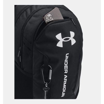 3. Under Armour UA Hustle 6.0 Backpack Hiking Backpack Black Polyester
