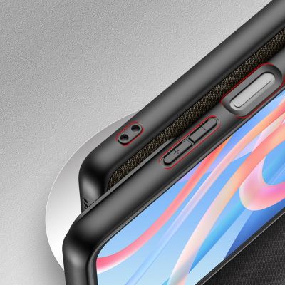 7. Dux Ducis Fino case cover covered with nylon material Poco M4 Pro 5G green