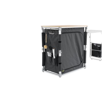 2. Outwell 531189 Camping Kitchen Black, Grey, Stainless Steel, Wood Aluminum
