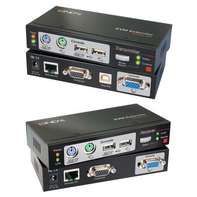 2. Lindy Cat.5 KVM Extender Combo 300, PS/2, USB and VGA