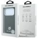 8. Karl Lagerfeld Grained Choupette Head Metal MagSafe Case for iPhone 17 Pro Max / 18 Pro Max - Black