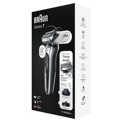 4. Braun Series 7 71-S4200cs Foil Shaver Trimmer Black