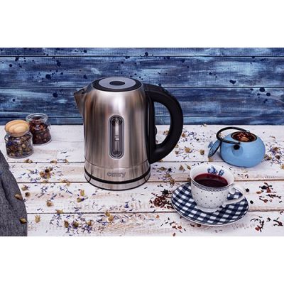 22. Electric kettle Adler CR 1253 (2200W 1.7l; stainless steel color)