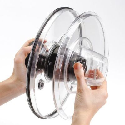 6. OXO 1071497 Salad Dryer Stainless Steel Button
