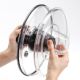 6. OXO 1071497 Salad Dryer Stainless Steel Button