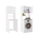 7. POLA MULTI WHITE WASHING MACHINE CABINET