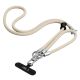 13. Tech-Protect C10S Crossbody Phone Lanyard (114 cm) + Wrist Strap (31 cm) - Beige Titanium