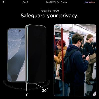 11. Spigen Glas.tR EZ Fit Pro HD 2-Pack Privacy Tempered Glass for Google Pixel 10/11