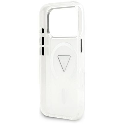 7. Guess IML Gradient Triangle Logo MagSafe Case for iPhone 17 Pro - Clear