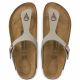 10. Birkenstock Gizeh Birko-Flor Nubuck Stone Regular Men's Flip-Flops Wide Gray (43391)