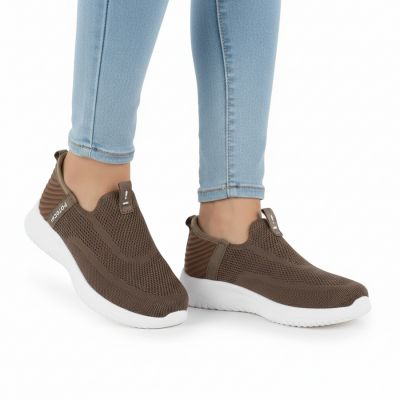 5. Women's slip-on brown sports shoes Potocki BK01312