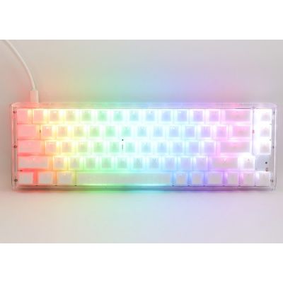 3. Ducky One 3 Aura White SF Keyboard Gaming USB QWERTY American International White