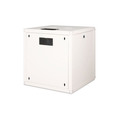 28. Unique 19" 12U 600x600 wall-mounted network cabinet, glass door, gray, undivided, assembled, 100kg