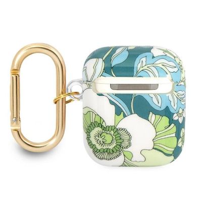 2. Guess GUA2HHFLN AirPods cover green/green Flower Strap Collection
