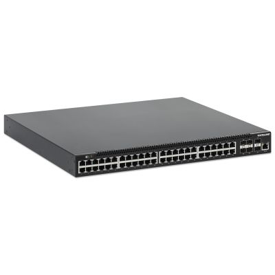 2. Intellinet 562041 Managed Network Switch L3 Gigabit Ethernet (10/100/1000) PoE Support Black