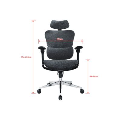 6. Equipment: Ergonomic office chair + headrest/armrests blue/solid Retail