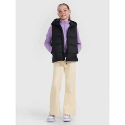 3. Girls’ Slim-Fit Fleece Jacket with Stand-Up Collar 4F 4FJRAW25TFLEF434-51S