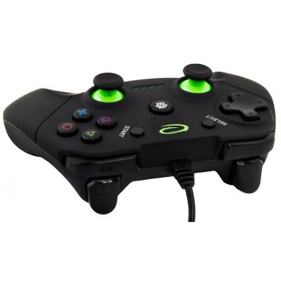8. Esperanza Vanquisher EGG110K Gamepad (PC, PS3; black, green)