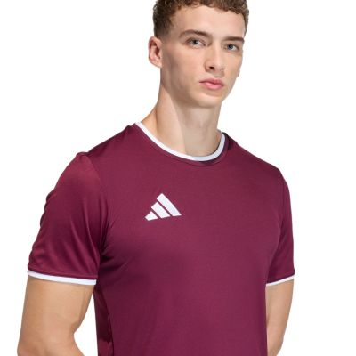 5. adidas Entrada 26 Jersey Men's T-Shirt burgundy JZ2507