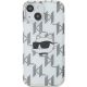 3. Karl Lagerfeld IML Choupette Head & Monogram case for iPhone 15 / 14 / 13 - transparent