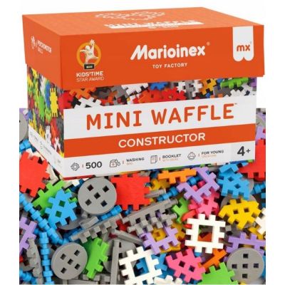 10. MARIOINEX Mini Waffle Constructor Blocks, 500 pieces