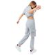 2. Justhype Sweat Crop T-Shirt-Cargo Joggers W LABON004