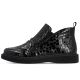 3. Women's patent leather ankle boots crocodile black Rieker 71150-00