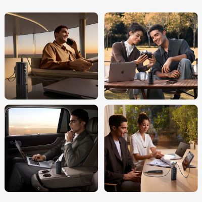 15. Baseus EnerGeek GX11 MiFi 20000mAh 67W Power Bank with Wi-Fi Function - Black