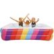 30. FAMILY INFLATABLE POOL RECTANGULAR 2-RING RAINBOW 195x140x47CM 51470
