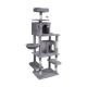 Cat scratching post 60x49x173 cm, gray, REBEL ANIMALS