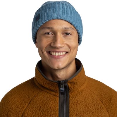 3. Buff Knitted Erviny Beanie 13668176110 Blue One Size