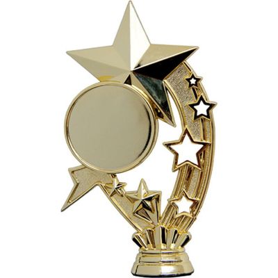 Plastic figure - star with space for emblem 50mm F235/G