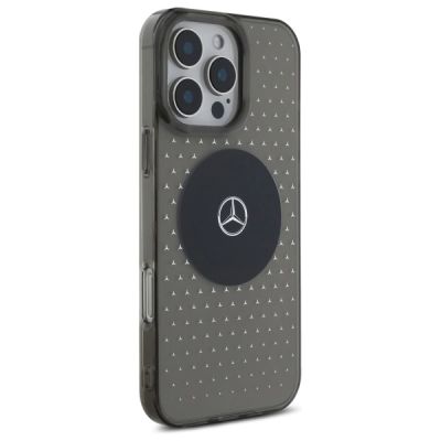 4. Mercedes MB Case Star Pattern for iPhone 16 Pro - Black