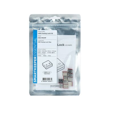 Smartkeeper CSK-PC01P Port Blocker USB Type-A Port Blocker Red, Stainless Steel Plastic 10 pcs.