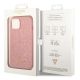 8. Guess GUHCP14MHGGSHP iPhone 14 Plus 6,7" różowy/pink hard case Glitter Script