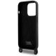 6. Karl Lagerfeld KLHCP15XSCBSKNK iPhone 15 Pro Max 6.7" hardcase black/black Crossbody Silicone Ikonik