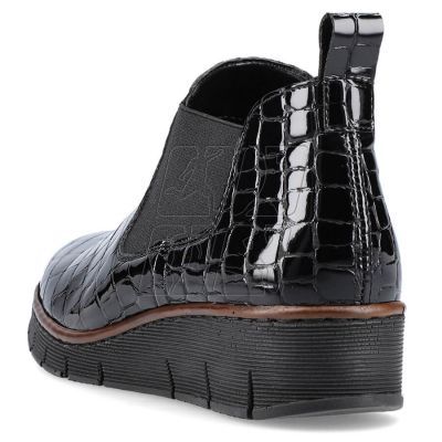 10. Rieker W R474 black snakeskin leather boots