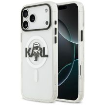 Karl Lagerfeld IML Karl Sketch Logo MagSafe Case for iPhone 17 Pro Max - Transparent