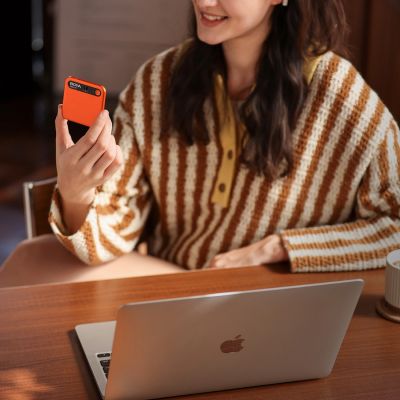 17. BOYA Notra Voice Recorder with AI Transcription - Orange