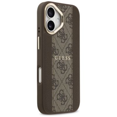 4. Guess 4G Stripe MagSafe case for iPhone 17 - brown