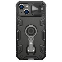 Nillkin CamShield Armor Pro Case iPhone 14 Plus case armored cover with camera cover ring stand black