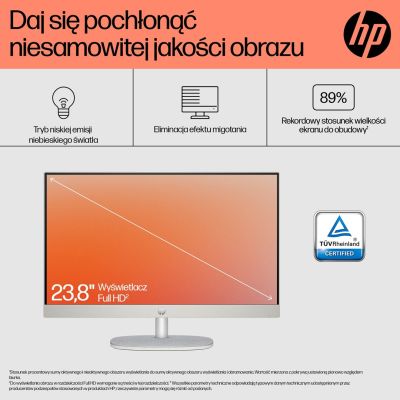 3. HPAiO 24-cr0312nw Ryzen 5 7520 23.8" FHD IPS 250nits AG 16GB DDR5 SSD512 Radeon 610M Cam720p kB+Mouse Win11 Shell White 2Y