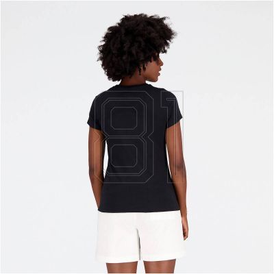 4. New Balance Essentials Stacked Logo CO BK T-shirt W WT31546BK