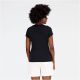 4. New Balance Essentials Stacked Logo CO BK T-shirt W WT31546BK