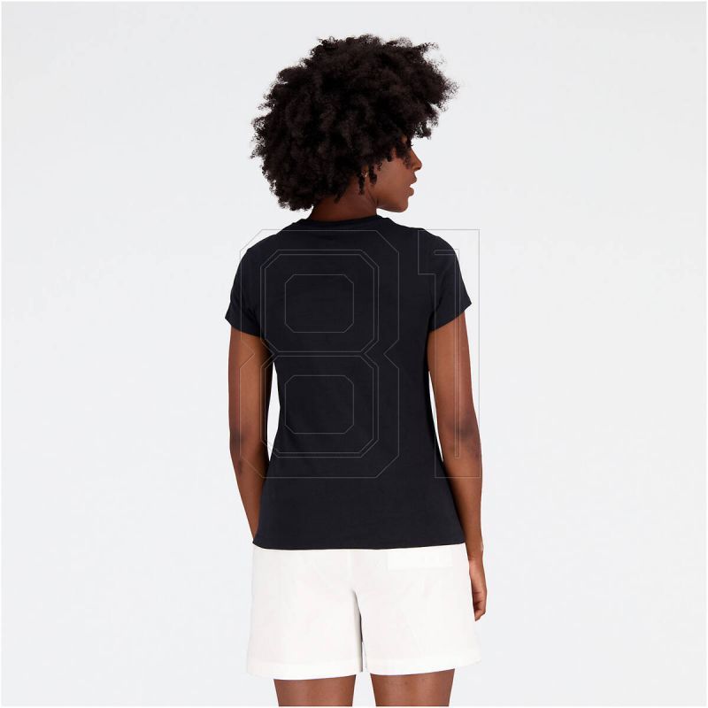 4. New Balance Essentials Stacked Logo CO BK T-shirt W WT31546BK
