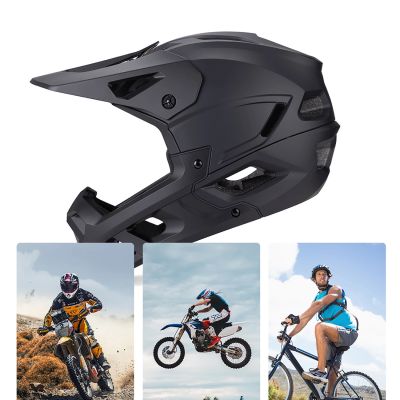 10. Wozinsky Full Face Bike Helmet with Detachable Visor 60-62 cm - Black