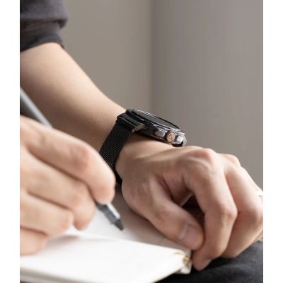 5. Ringke Metal One Mesh Band for Samsung Galaxy Watch Ultra 47 mm – Black