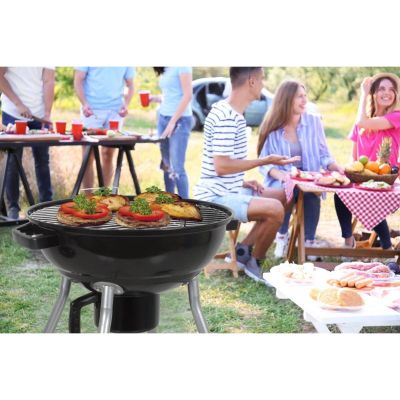 16. GARDEN GRILL REX STEEL BALL 46CM WITH ASHTRAY