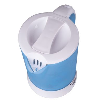 4. ELDOM C190 LINO 0.6 L 550W BLUE TOURIST KETTLE + TWO CUPS, TWO SPOONS
