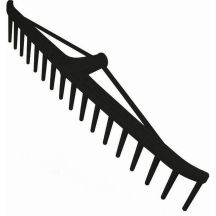 GARDEN RAKE FOR HAY PRO BLACK RETRO